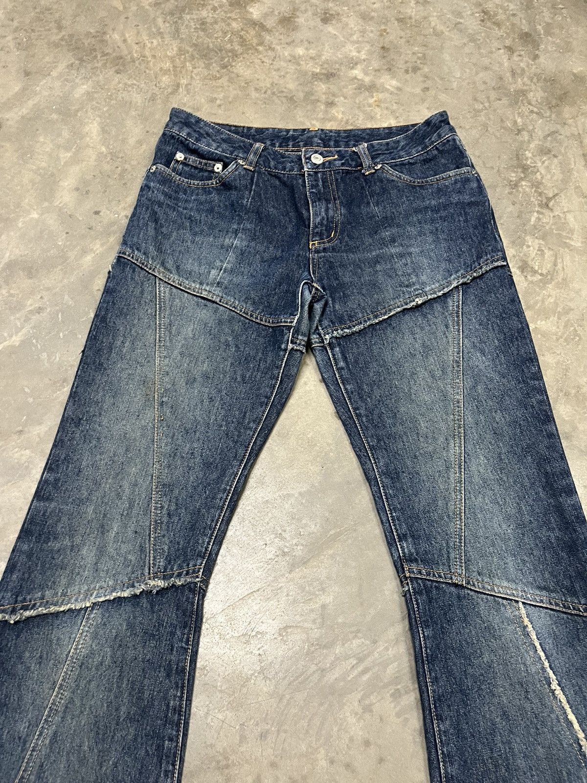 Tornado Mart Flare Jeans chic chick reconstruct low rise bootcut Size US 29 - 4 Thumbnail