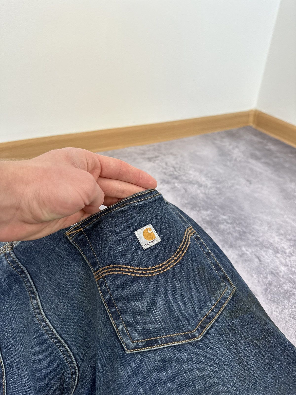 Carhartt Vintage Carhartt USA Distressed Flared Bootcut Opium Jeans Size 28" / US 6 / IT 42 - 7 Thumbnail