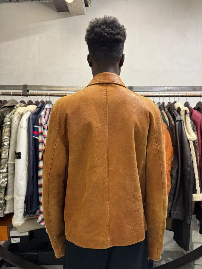 Dolce & Gabbana 2000s Dolce & Gabbana Brown Multi Pockets Leather Jacket Size US M / EU 48-50 / 2 - 3 Thumbnail