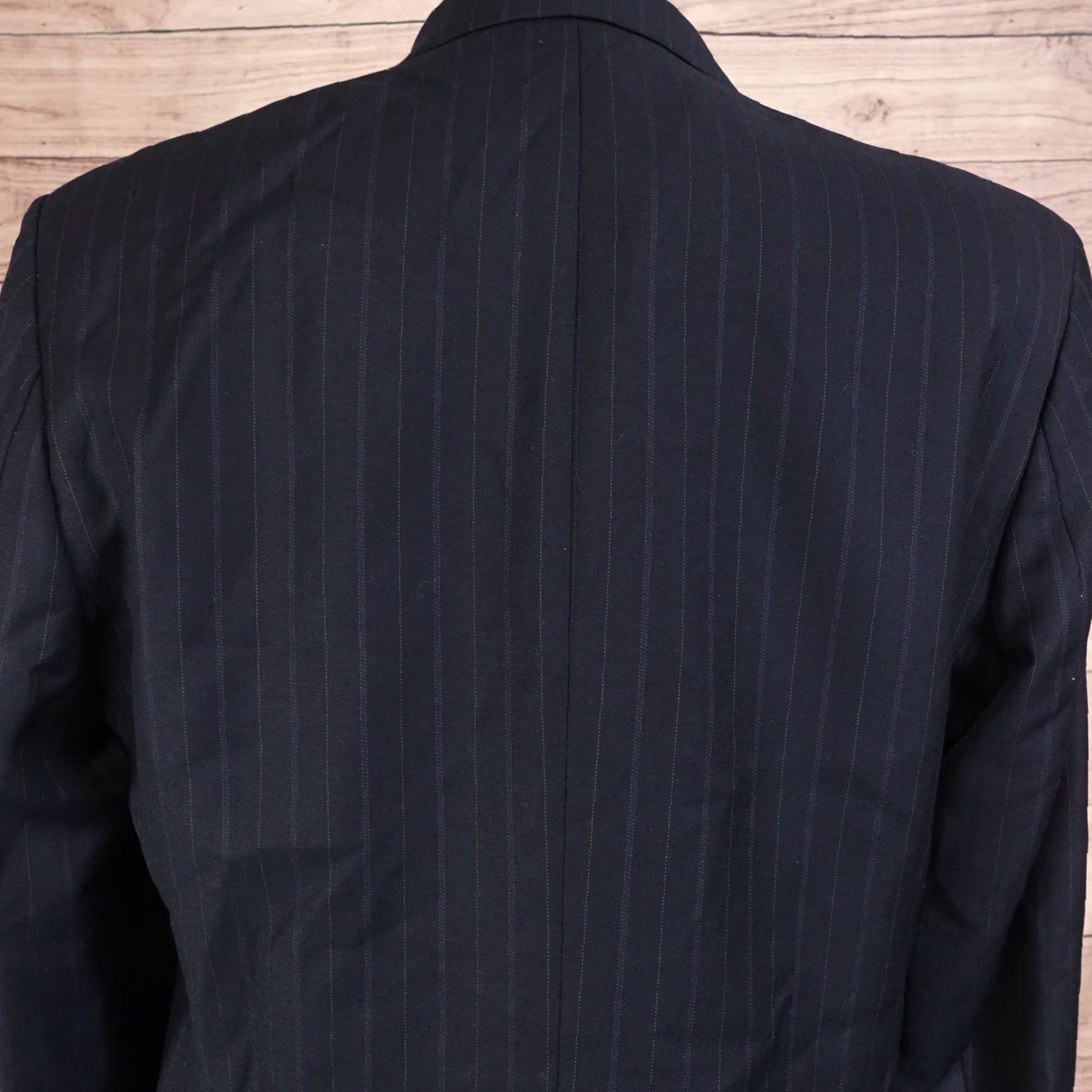 Ralph Lauren VINTAGE LAUREN RALPH LAUREN WOOLMARK PINSTRIPE SPORT COAT 40L BLUE STRIPED MENS Size US XXS / EU 40 - 5 Thumbnail