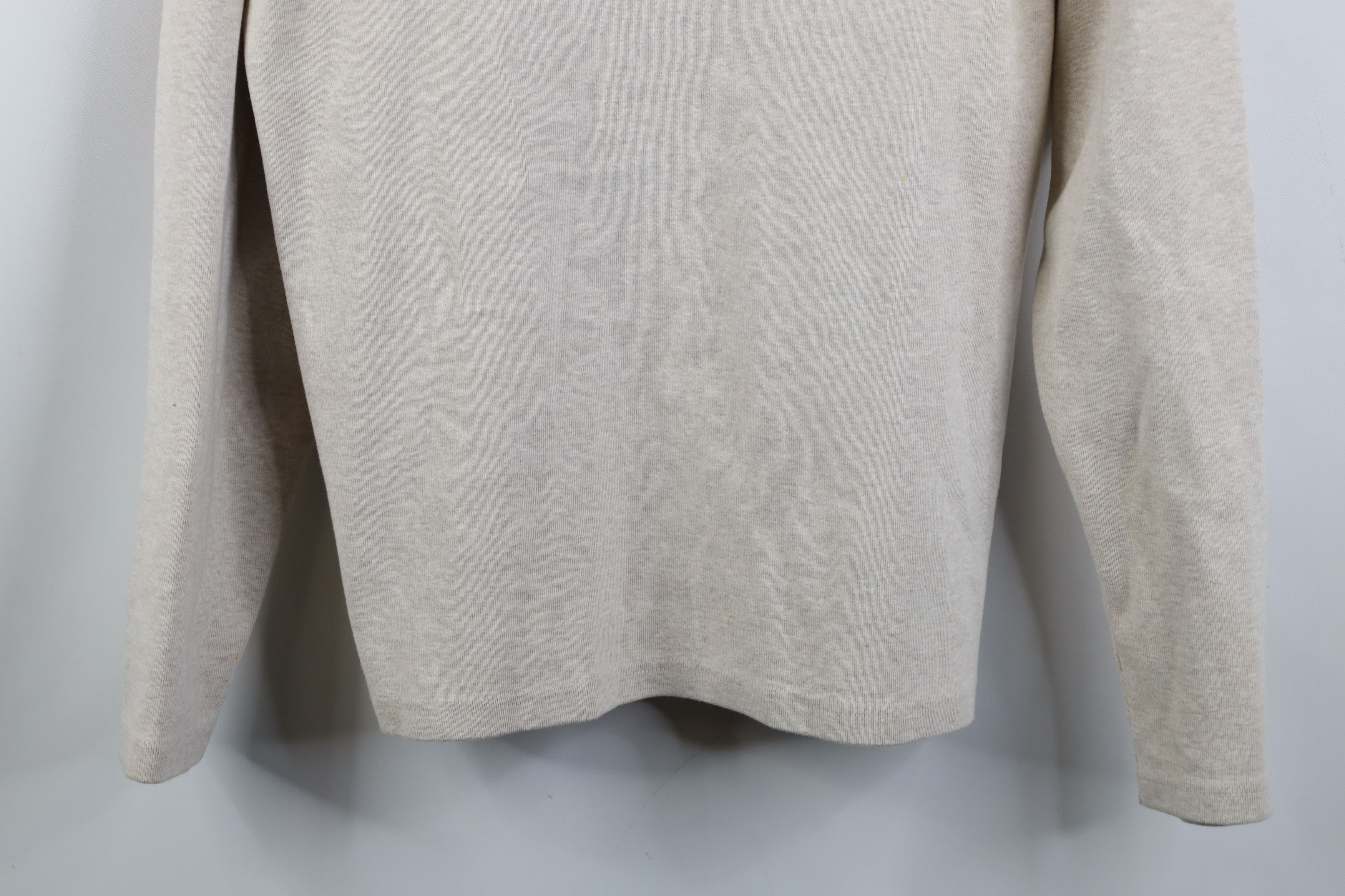 Gap Vintage 90s Gap Ribbed Knit Thermal Henley T-Shirt Beige Size US M / EU 48-50 / 2 - 3 Thumbnail