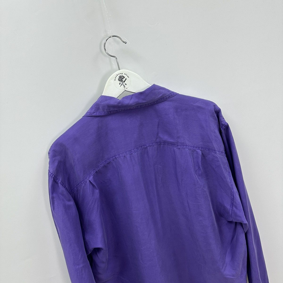Valentino Vintage 80s Valentino Uomo Silk purple shirt og y2k Italy Size US M / EU 48-50 / 2 - 3 Thumbnail