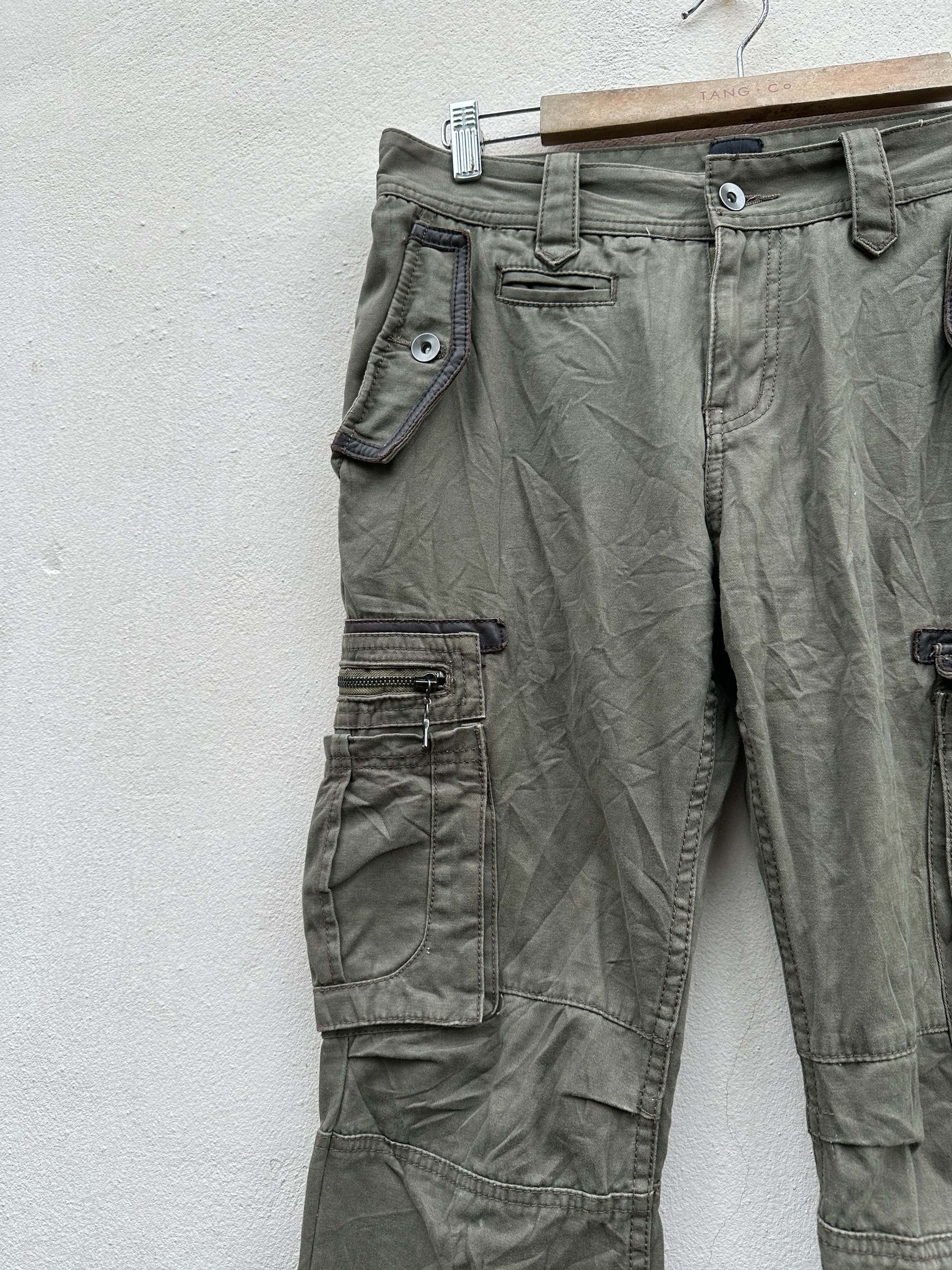 JACKROSE Japanese Brand JackRose Distressed Cargo Trouser Pant Size US 31 - 6 Thumbnail