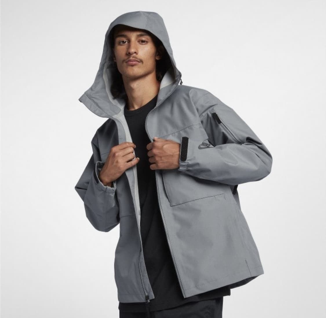 Nike Men’s Nike Lab Collection Wet Reveal Jacket Cool Grey Size US L / EU 52-54 / 3 - 21 Thumbnail