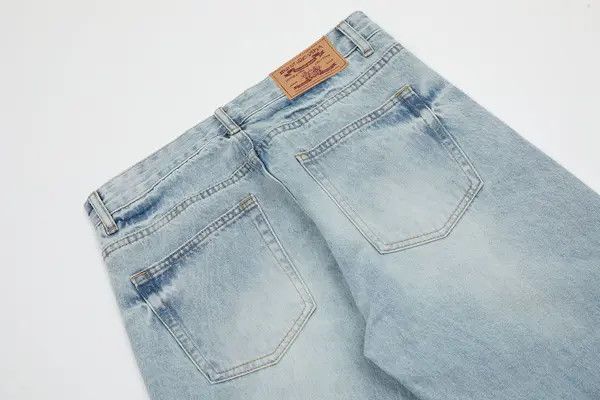 VIBE American street washed distressed light color loose jeans Size US 32 / EU 48 - 5 Thumbnail