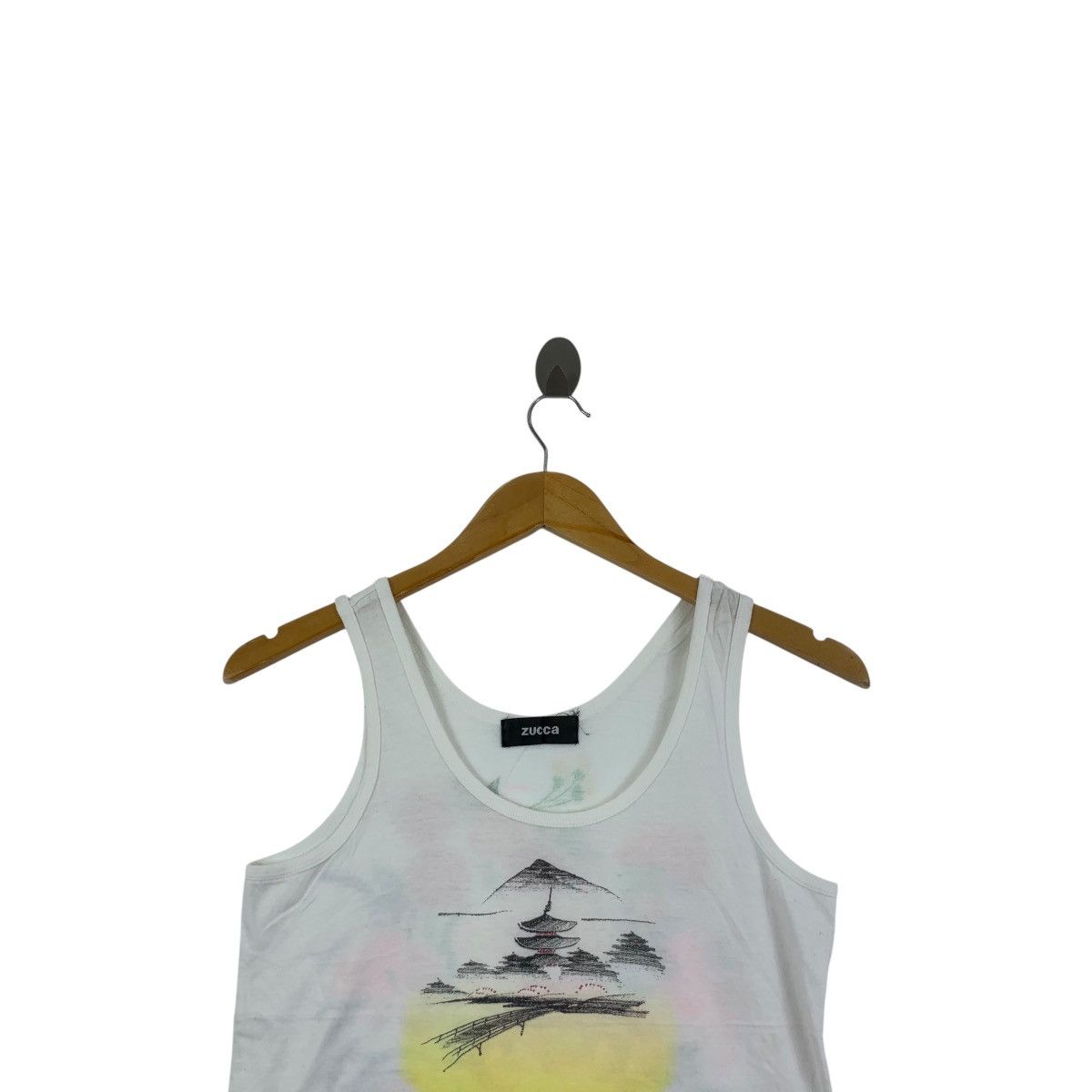 Zucca Vintage ZUCCA MADE IN JAPAN Floral Painting Cabane Tank Top Size XS / US 0-2 / IT 36-38 - 2 Thumbnail