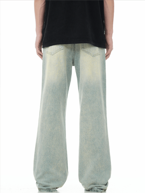 Japanese Brand × Vintage American men's washed distressed street vintage loose jeans Size US 32 / EU 48 - 4 Thumbnail