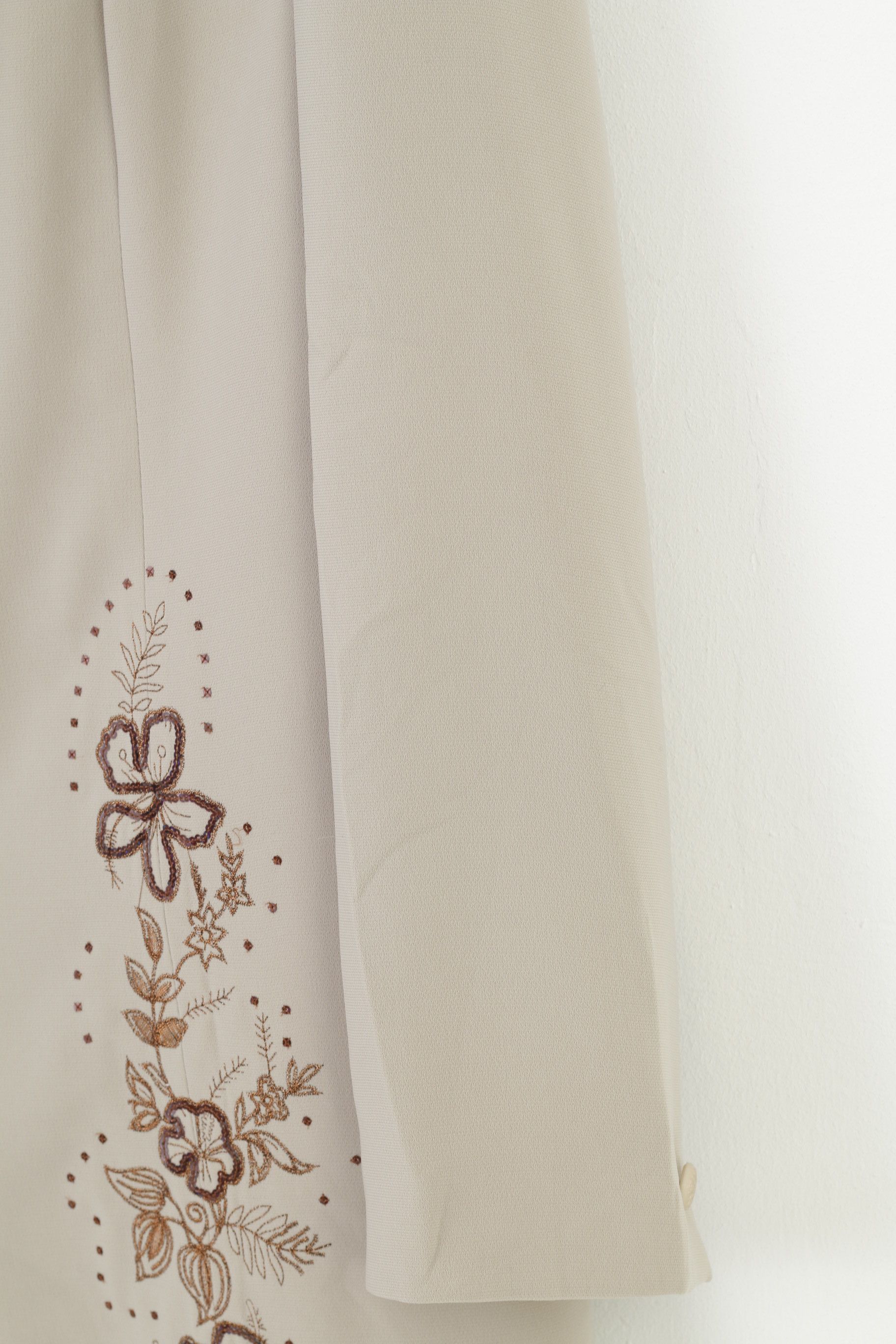 Vintage Doganer Women 44 L Coat Single Breasted Beige Shoulder 0786 Size L / US 10 / IT 46 - 3 Thumbnail