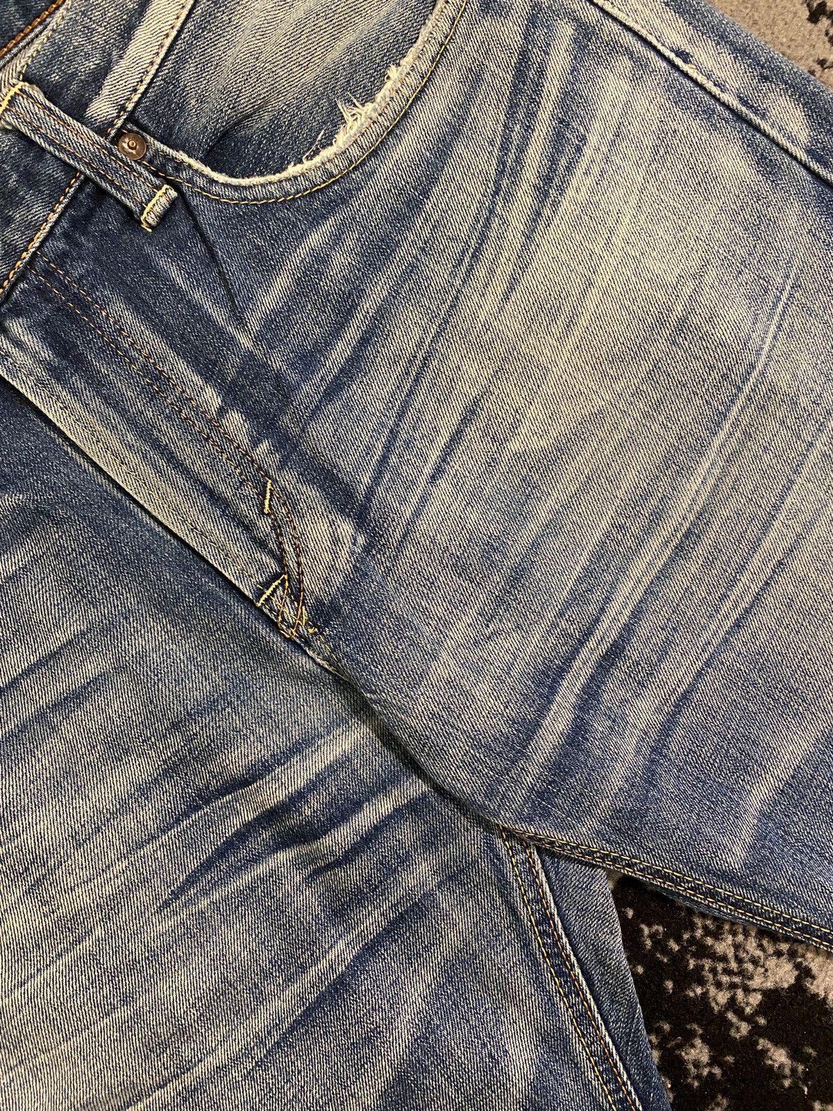 Edwin Edwin XV Distressed Ripped Washed Japan Denim Size US 33 - 5 Thumbnail