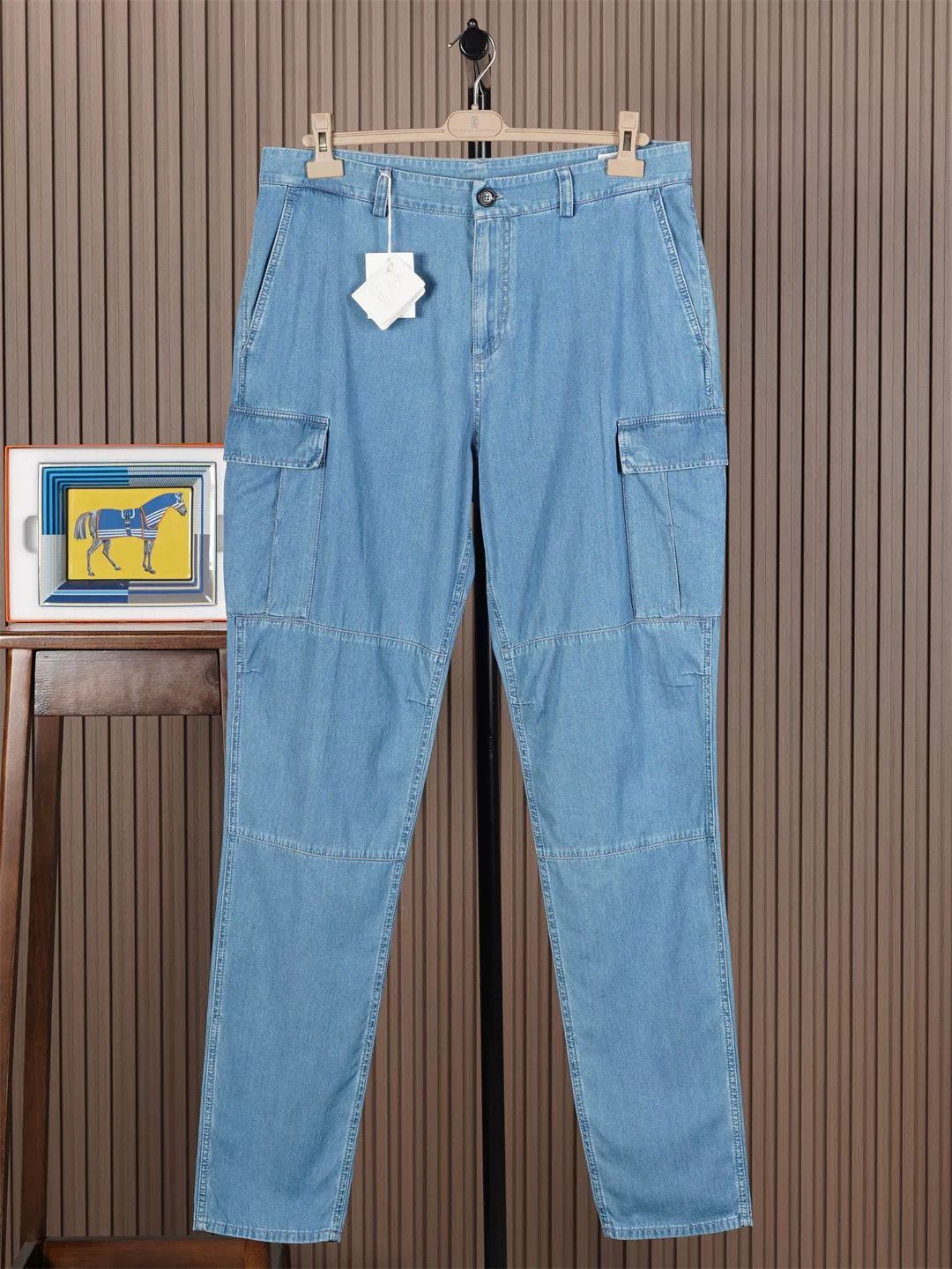 Brunello Cucinelli Brunello Cucinelli Men's Utility Denim Pants Size US 34 / EU 50 - 1 Thumbnail