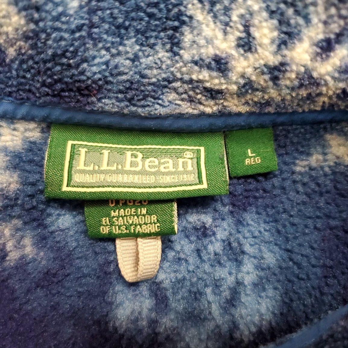 Vintage VTG LL Bean Pullover Fleece Womens Large Blue Snap Nature Outdoors Gorp Embroidered Logo Fair Isle 90s Accessories Jacket Mens Womens Size L / US 10 / IT 46 - 4 Thumbnail