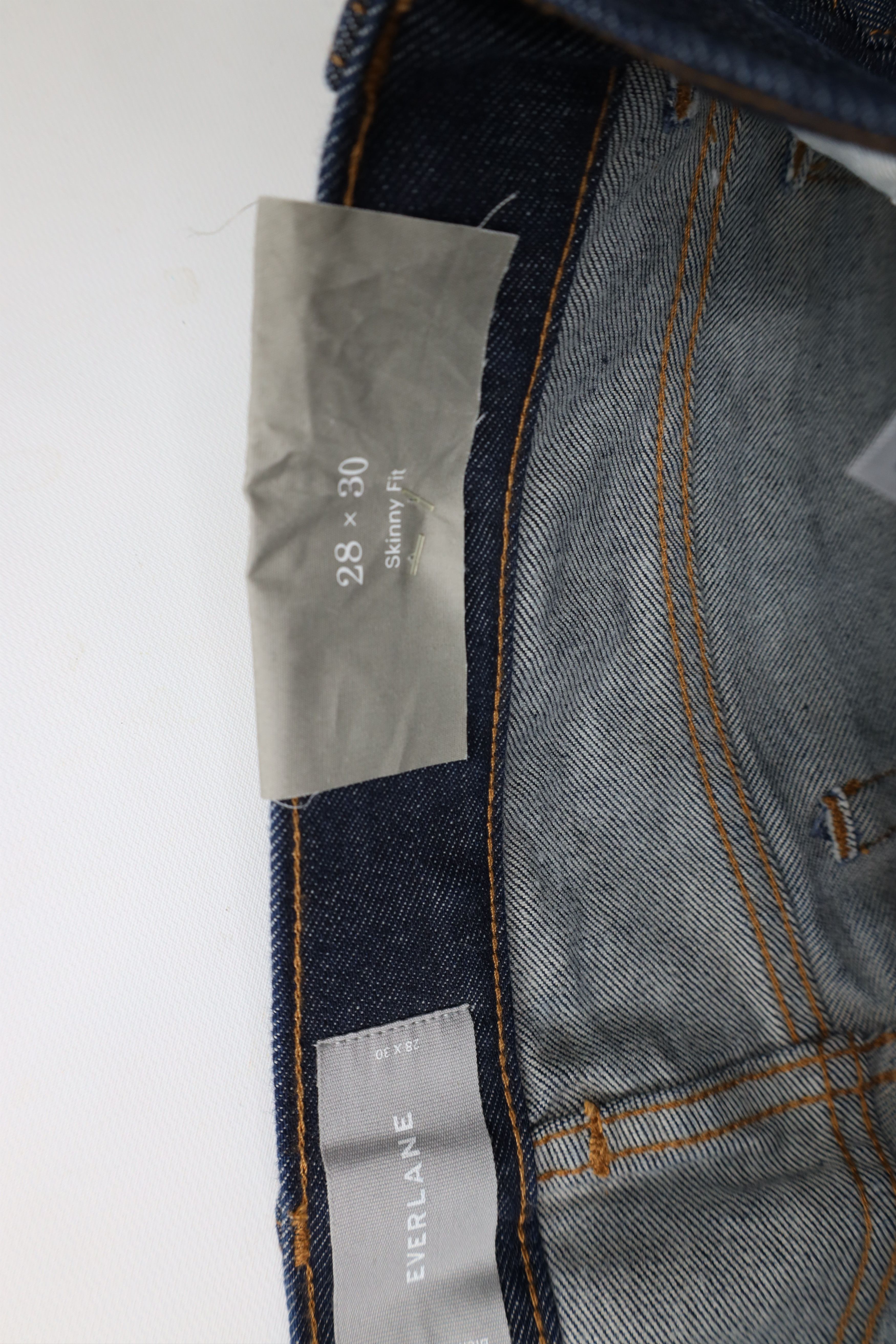 Everlane × Vintage New Everlane Skinny Fit Denim Jeans Indigo Blue Cotton Size US 28 / EU 44 - 8 Thumbnail