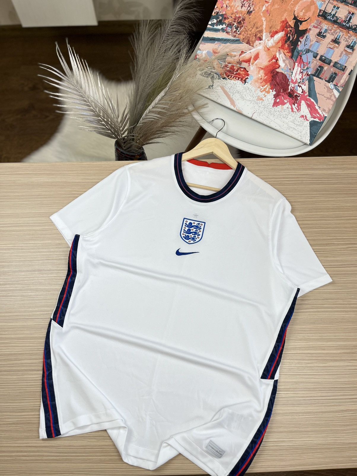 Nike × Vintage ENGLAND NIKE 2020 EURO FOOTBALL HOME JERSEY Size US XL / EU 56 / 4 - 1 Thumbnail