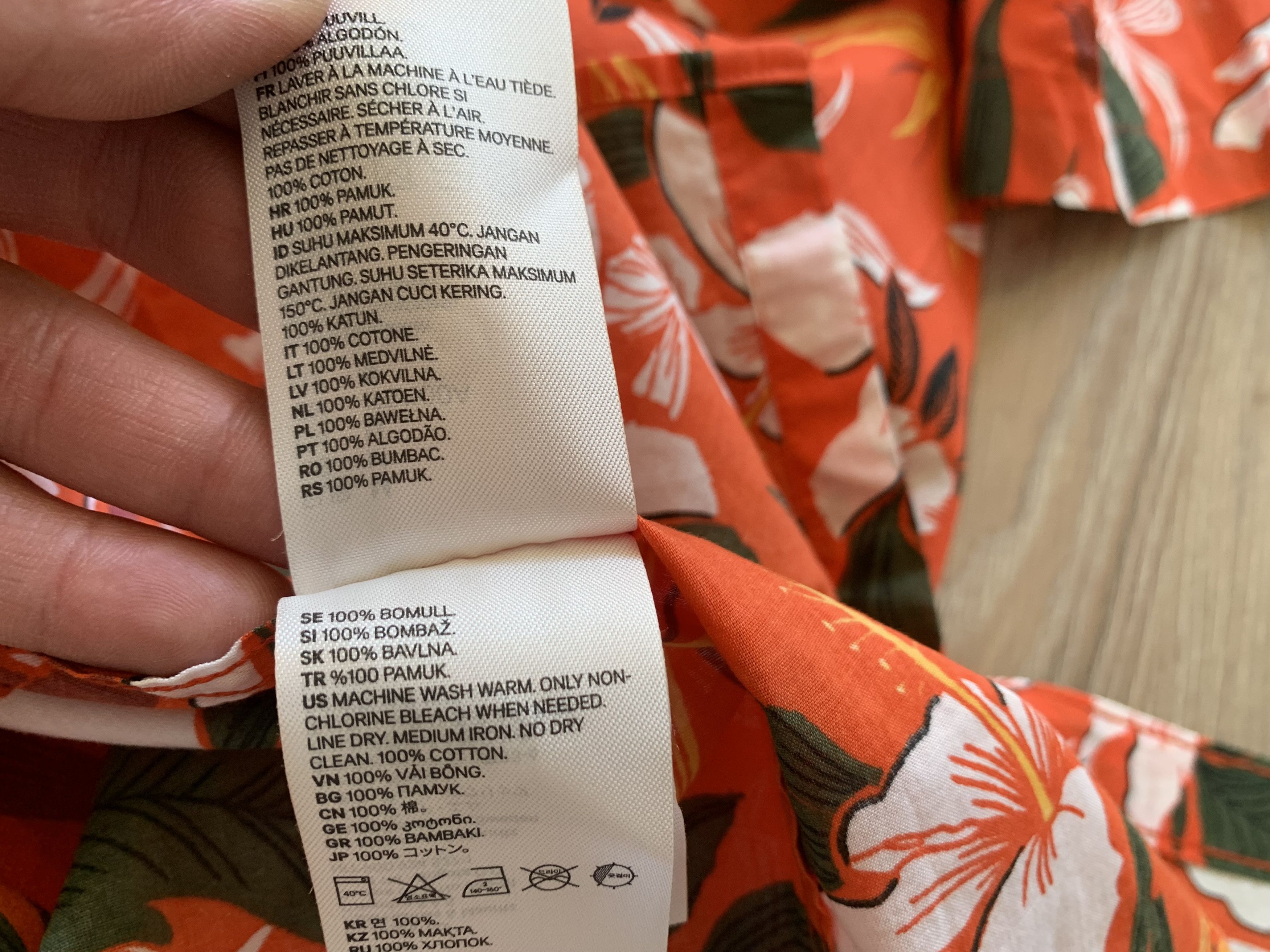 H&M H&M Hawaiian Tropical Floral Flowers Button Up Shirt Size US M / EU 48-50 / 2 - 7 Thumbnail