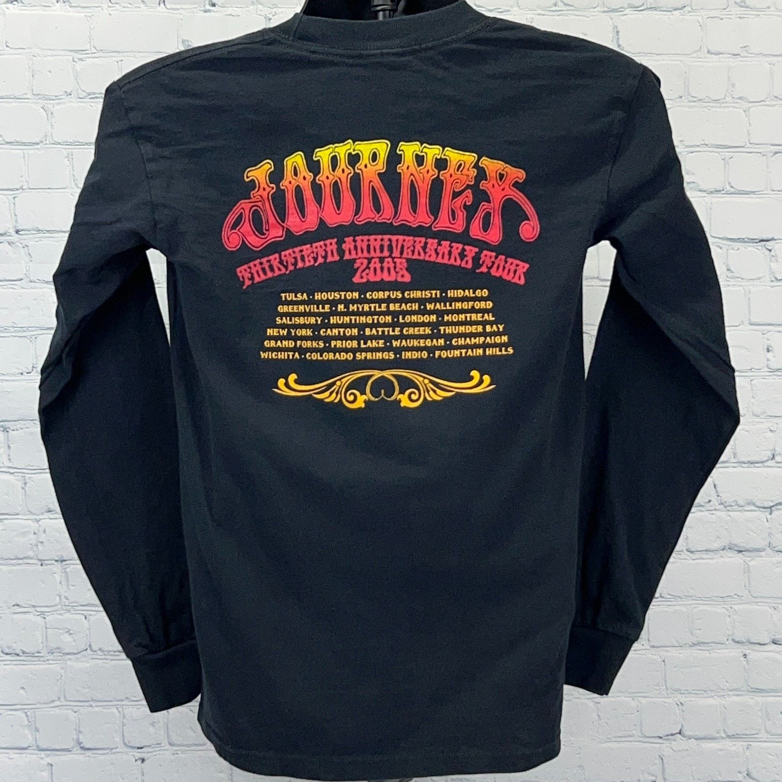 Vintage Vintage Y2Ks Journey 30th Anniversary Tour T Shirt Black S Size US S / EU 44-46 / 1 - 3 Thumbnail