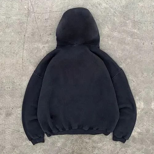 Other Black washed retro street fashion print hoodie y2k Size US L / EU 52-54 / 3 - 8 Thumbnail