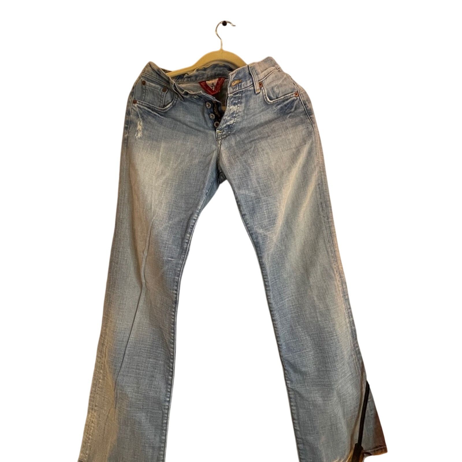 Lucky Brand Lucky Brand Regular Inseam Washed Jeans Size 27" / US 4 / IT 40 - 1 Thumbnail