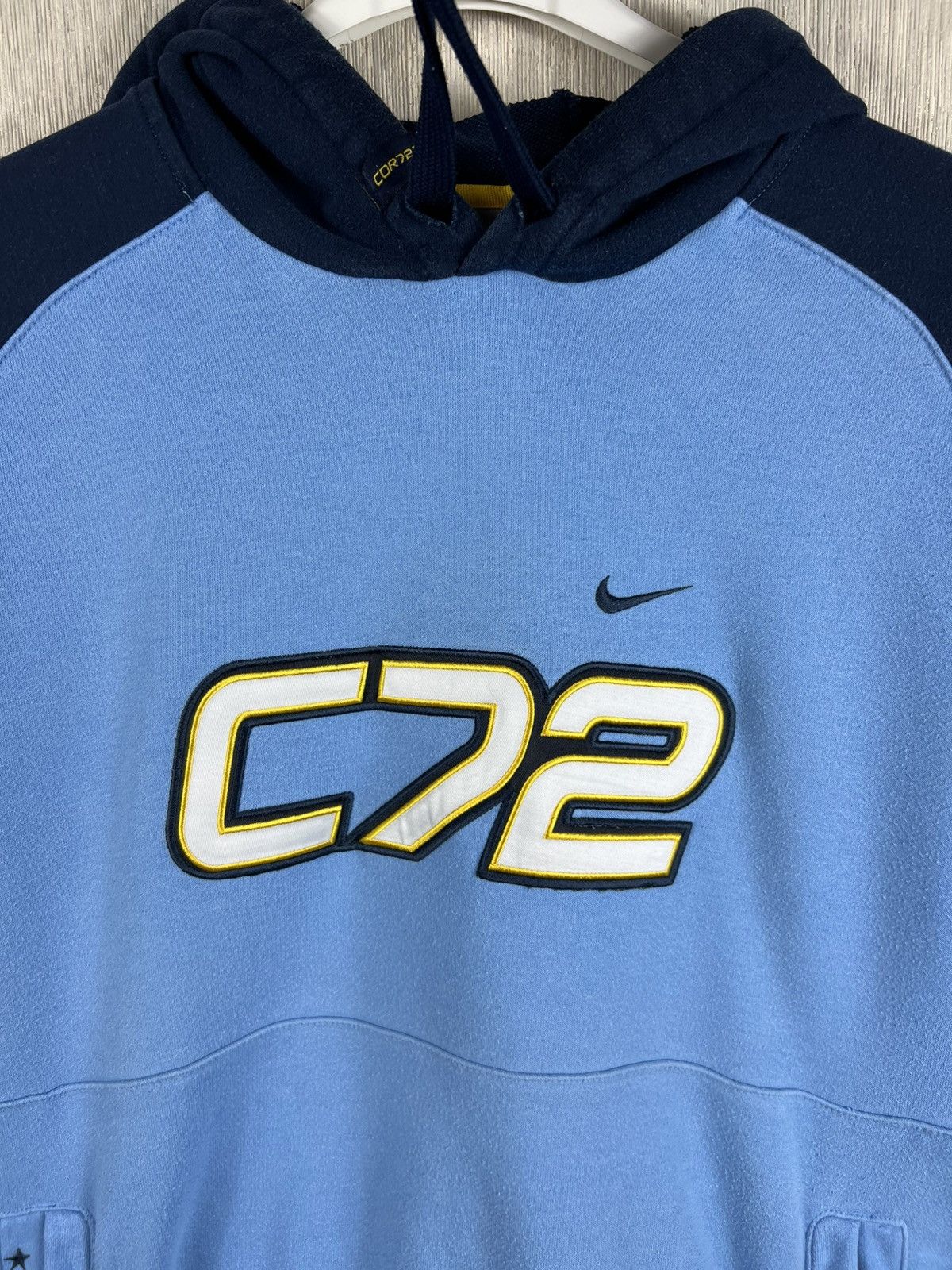 Corteiz × Nike Vintage Nike Cortez C72 y2k baby blue hoodie Size US L / EU 52-54 / 3 - 12 Thumbnail