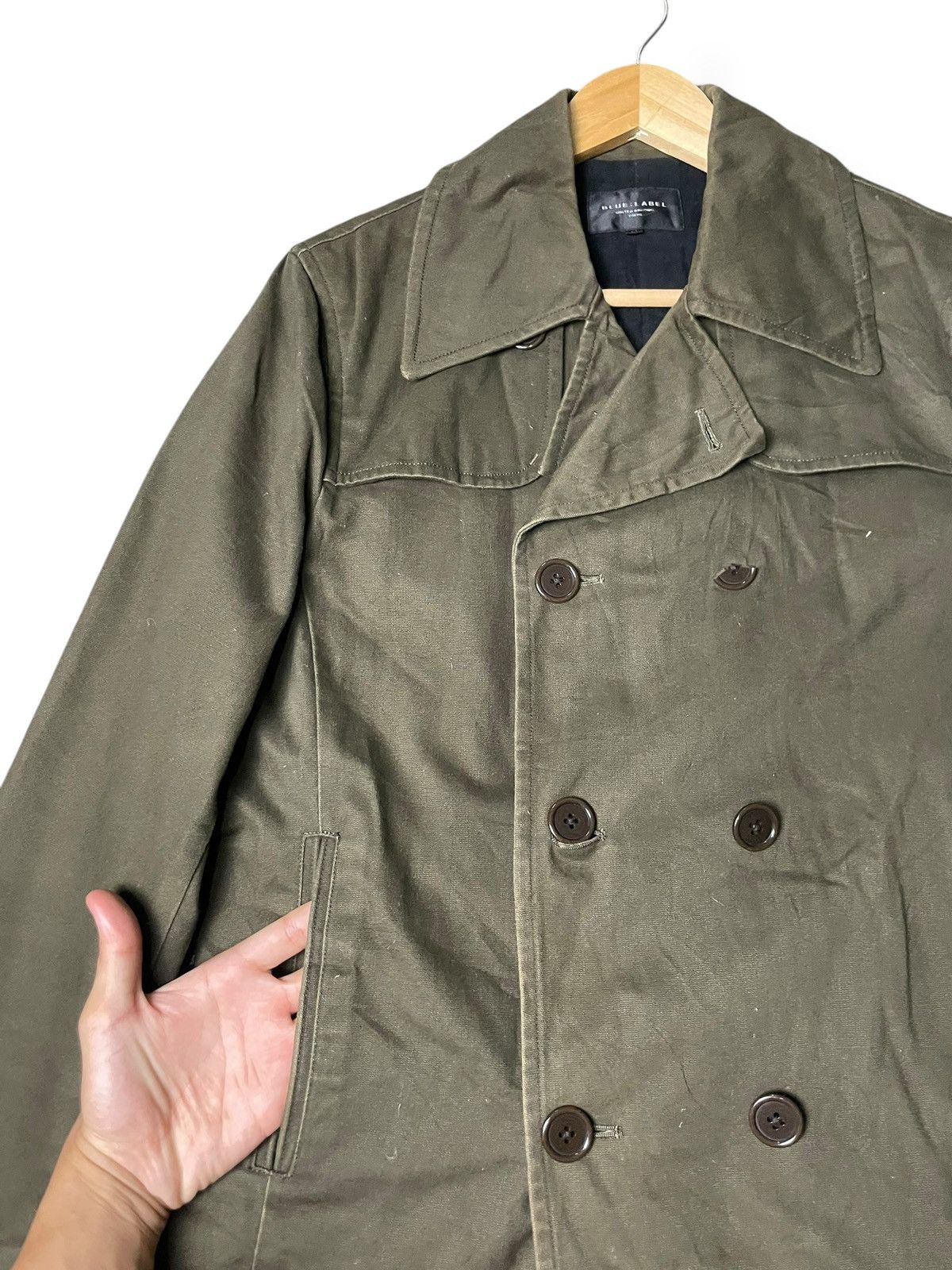 Japanese Brand × United Arrows × Vintage Blue Label x United Arrows Double Breasted Coat (40) Size US M / EU 48-50 / 2 - 6 Thumbnail