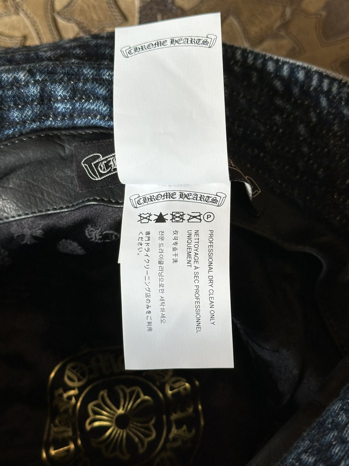 Chrome Hearts CHROME HEARTS DENIM PATCH BUCKET HAT Size ONE SIZE - 6 Thumbnail