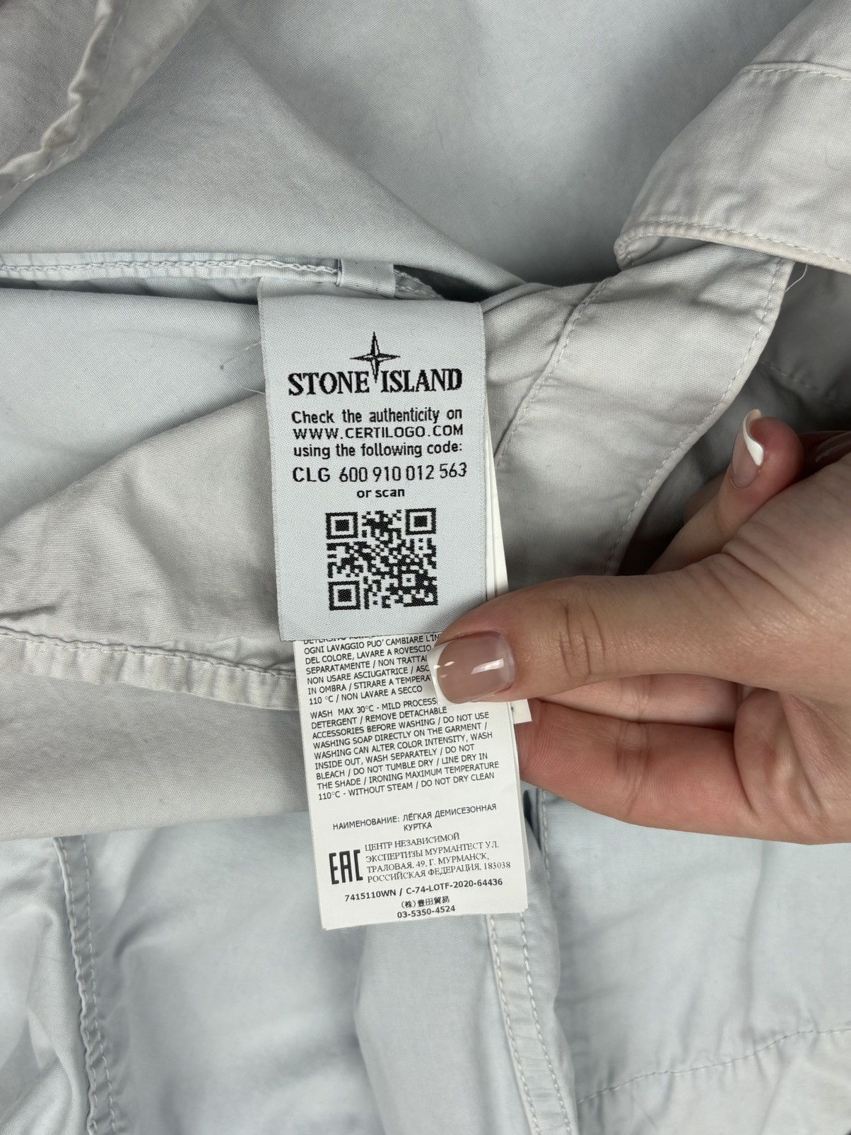 Stone Island Stone Island 2021 Pale Blue Cotton Overshirt - M Size US M / EU 48-50 / 2 - 11 Thumbnail