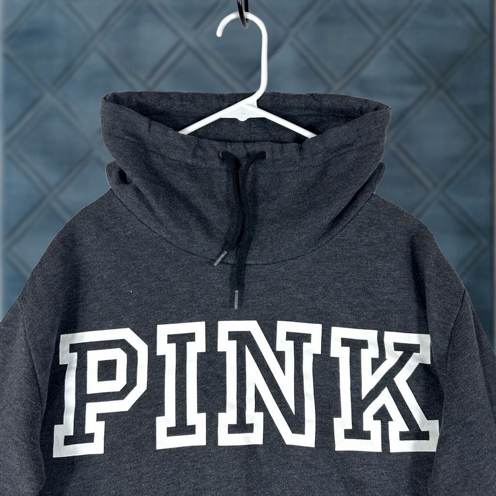Pinko PINK Victoria's Secret Sweatshirt Cowl Neck Multicolor Logo Long Sleeve Pullover Womens M Size M / US 6-8 / IT 42-44 - 1 Thumbnail