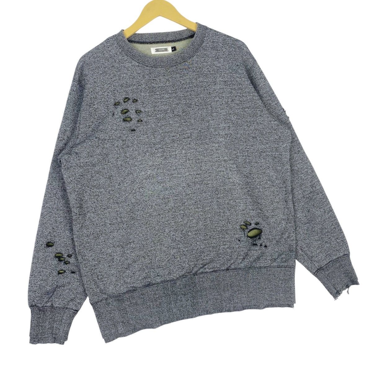 Designer × Vintage Sindee Distressed Ripped Sweatshirt Crewneck Pullover Jumper Size US L / EU 52-54 / 3 - 4 Thumbnail