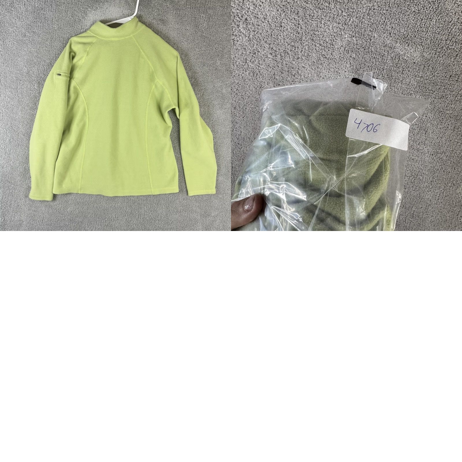 Vintage L.L.Bean Fleece Jacket Womens Large Green 1/4 Zip Pullover Soft Warm Outdoor Jacket Womens L Green 1/4 Zip Fleece Lightweight Casual Travel Size L / US 10 / IT 46 - 9 Thumbnail