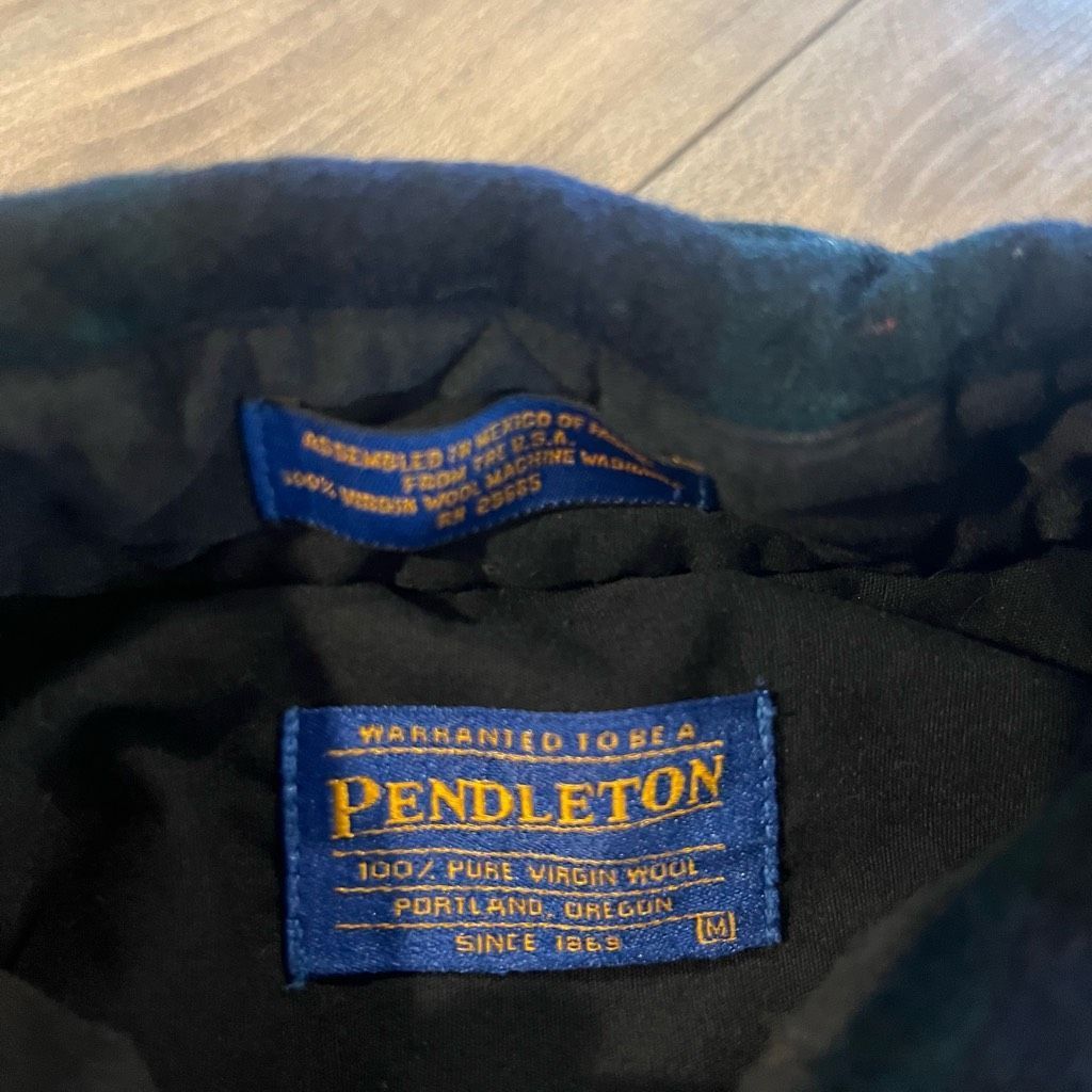 Pendleton Pendleton Blue Plaid Buttonup 100% Virgin Wool Men Medium B Size US M / EU 48-50 / 2 - 3 Thumbnail