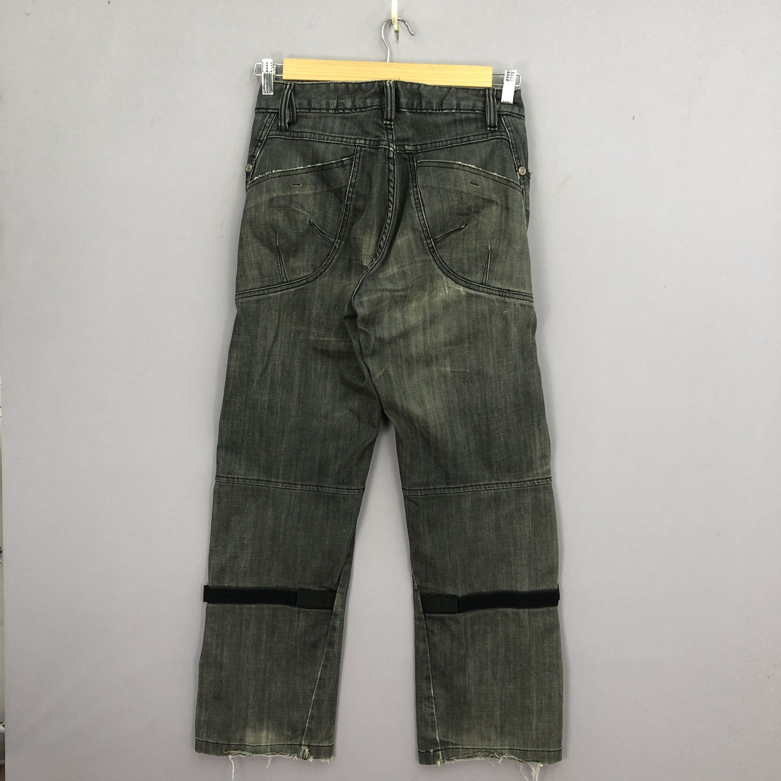 Japanese Brand Vintage Maxler Double Knee Jeans Japanese Faded Ripped Denim Size 28" / US 6 / IT 42 - 2 Thumbnail