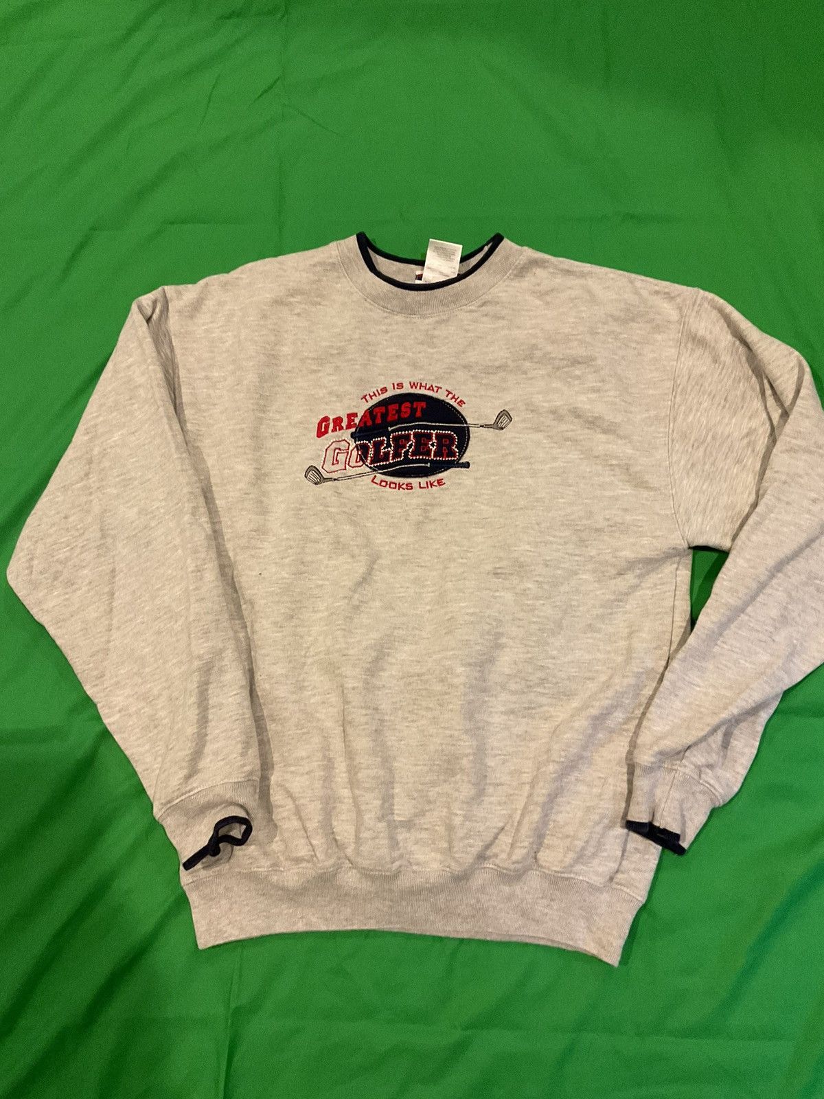 Vintage 1990s Greatest Golf Looks Like embroidered crewneck Size US M / EU 48-50 / 2 - 1 Thumbnail