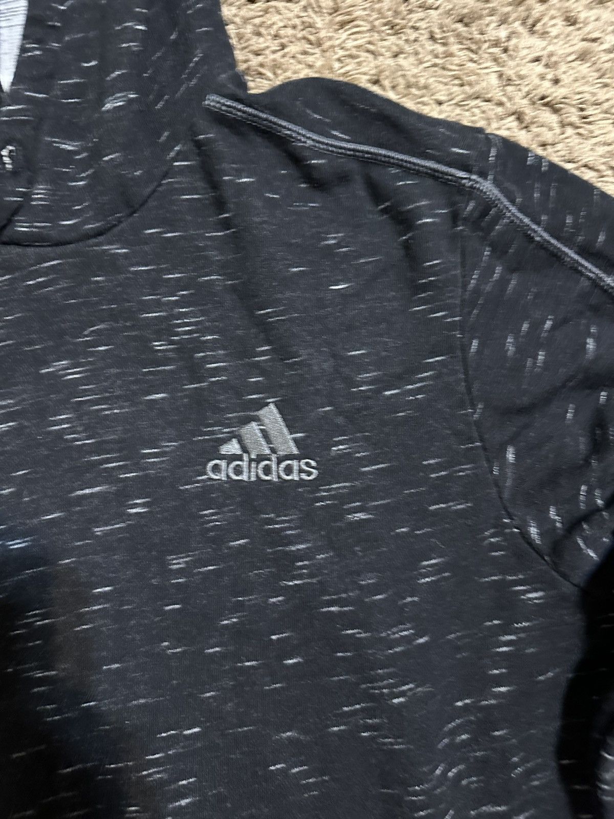 Adidas Vintage Adidas “triple black” hoodie 00s size medium Size US M / EU 48-50 / 2 - 2 Thumbnail