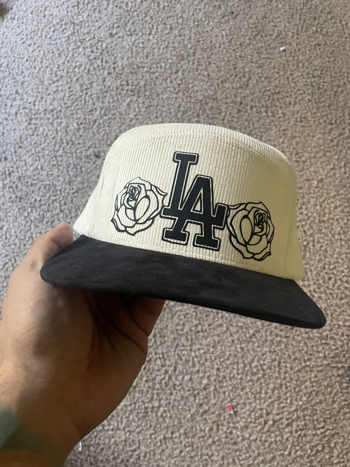 Other Los Angeles dodgers rose white corduroy SnapBack custom made Size ONE SIZE - 1 Thumbnail