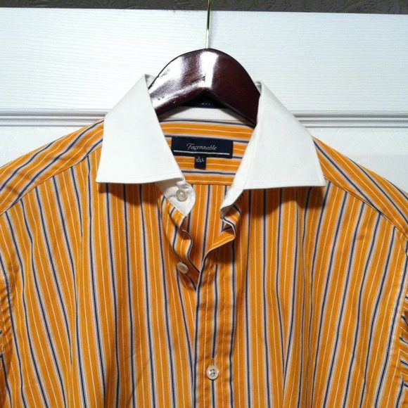 Faconnable FACONNABLE MEN'S 100%COTTON DRESS SHIRT W/ FRENCH CUFFS 15.5 Size US M / EU 48-50 / 2 - 1 Thumbnail