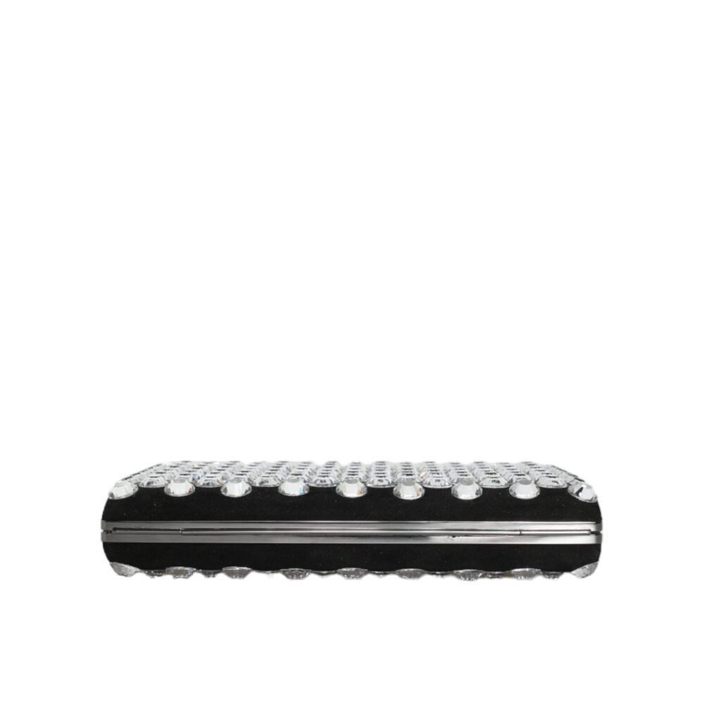 Dolce & Gabbana Dolce & Gabbana Black Velvet Crystal Clutch Evening Party Pu Size ONE SIZE - 6 Thumbnail