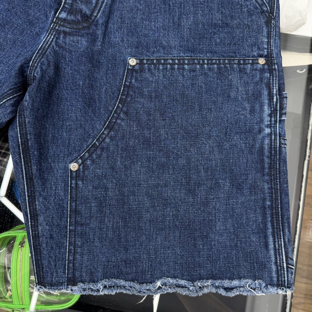 Chrome Hearts Chrome Hearts Double Knee Carpenter Denim Shorts Indigo Size US 33 - 7 Thumbnail