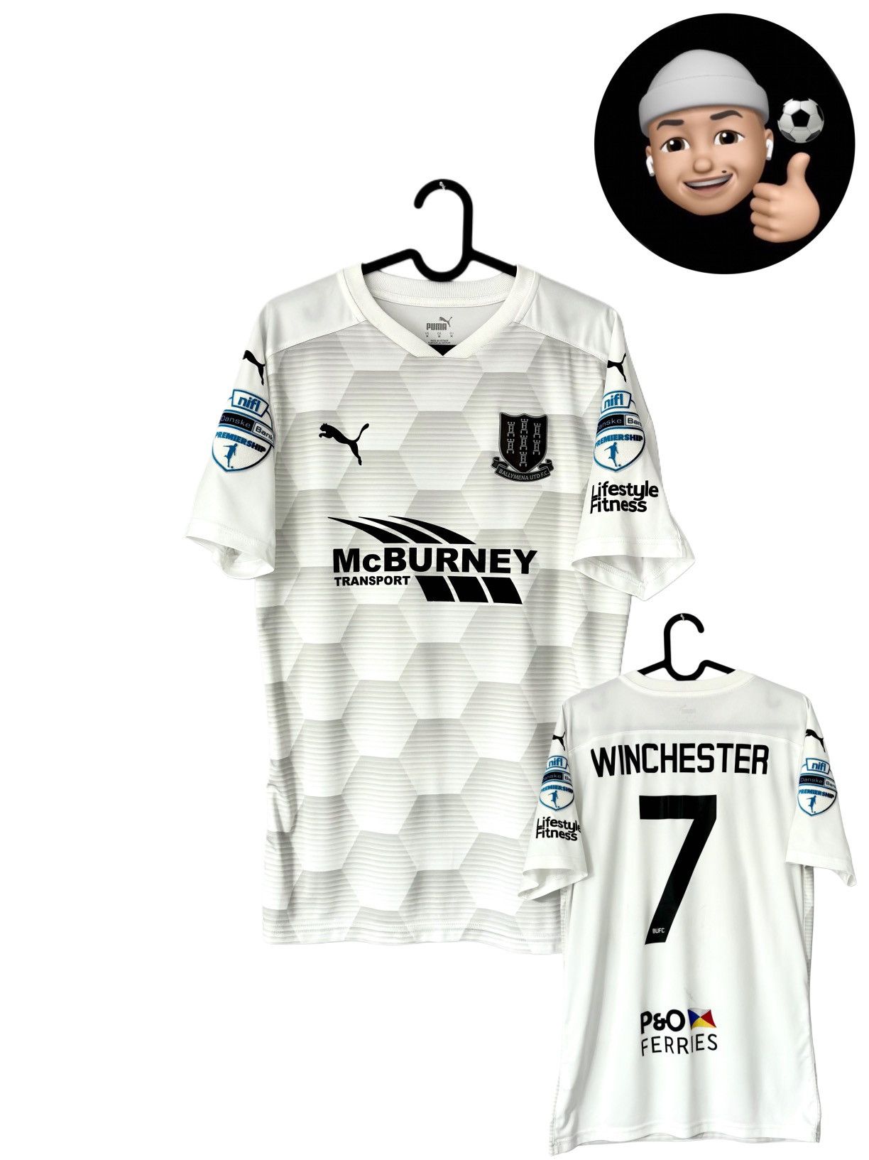 Puma 2020 2021 Ballymena United Ireland Winchester Soccer Jersey Size US M / EU 48-50 / 2 - 1 Thumbnail