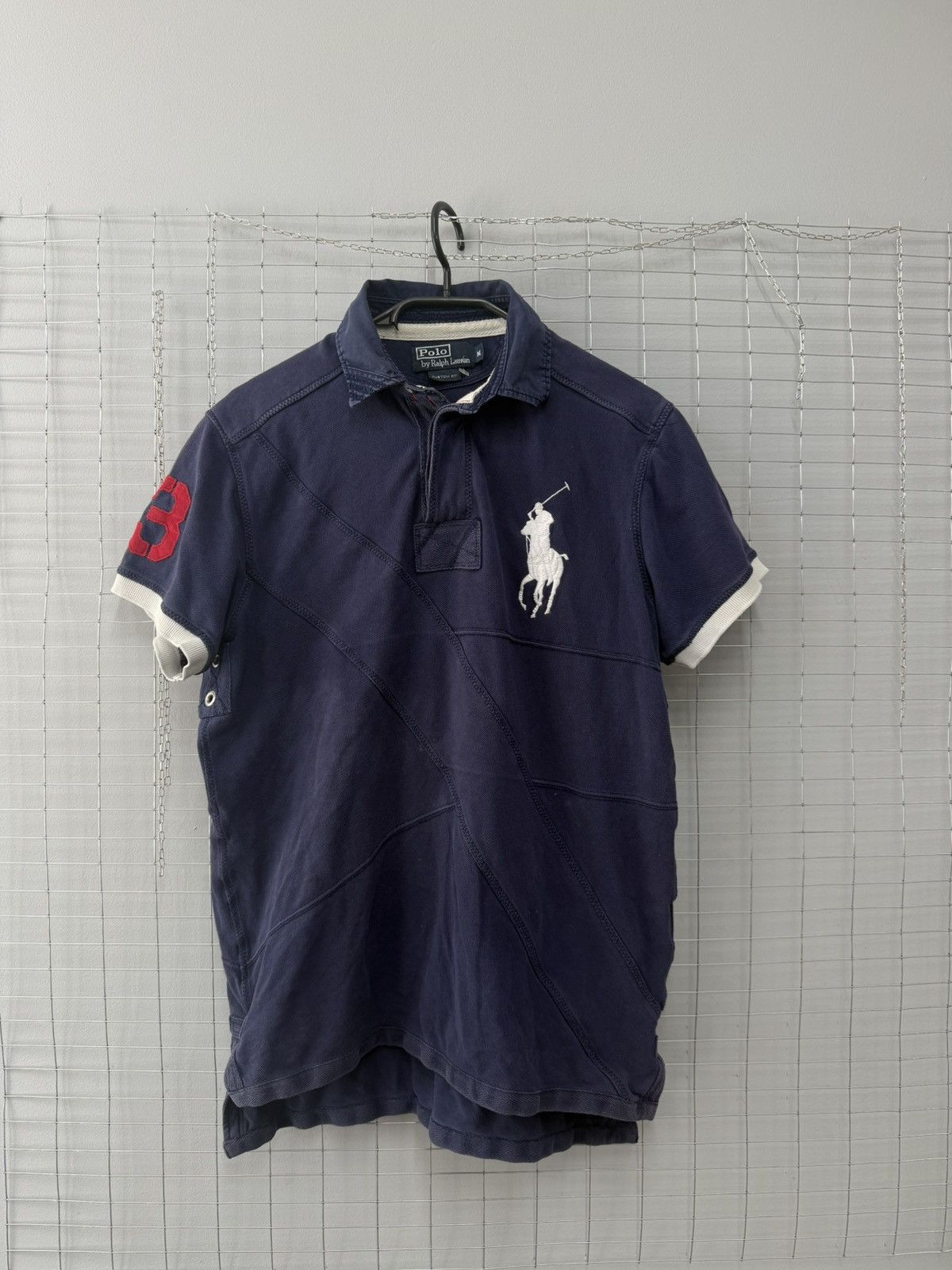 Polo Ralph Lauren × Ralph Lauren × Vintage Polo Ralph Lauren Number 3 Polo T-Shirt Size US M / EU 48-50 / 2 - 1 Thumbnail