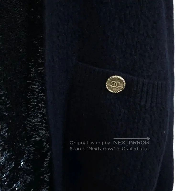 Chanel Chanel Winter Deep Blue Cashmere Sweater . Size S / US 4 / IT 40 - 3 Thumbnail