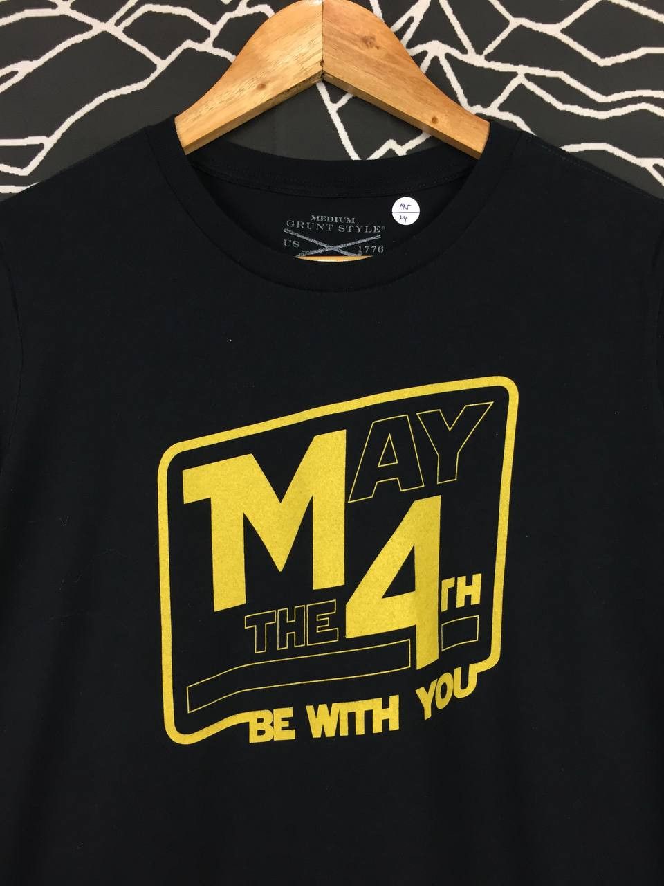 Vintage Grunt Style May The4th Be With You America's Patriotic Tee Size M / US 6-8 / IT 42-44 - 3 Thumbnail