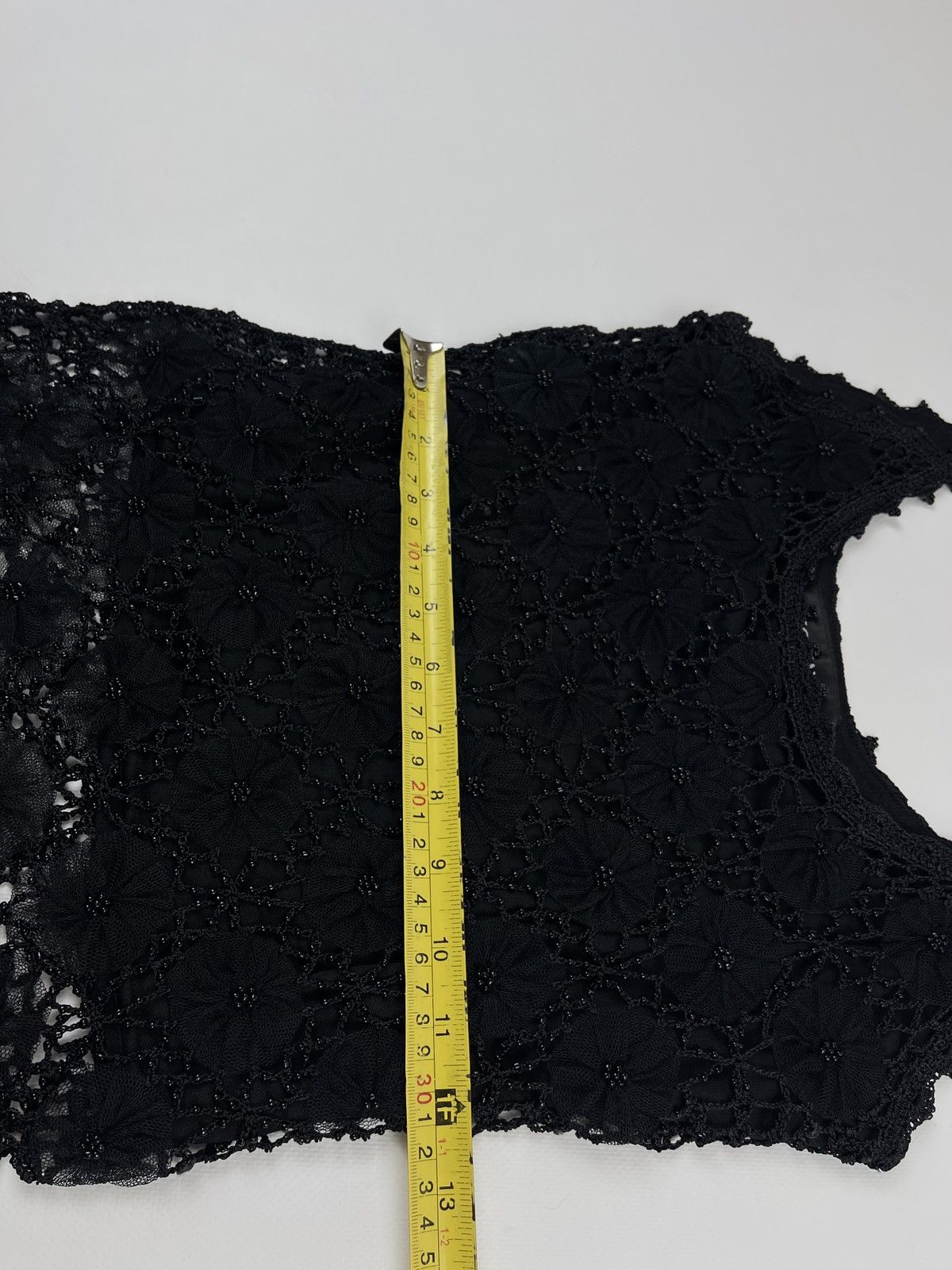 Vintage Vintage Y2K Mesh Sheer Black Sleeveless Top Size S / US 4 / IT 40 - 12 Thumbnail