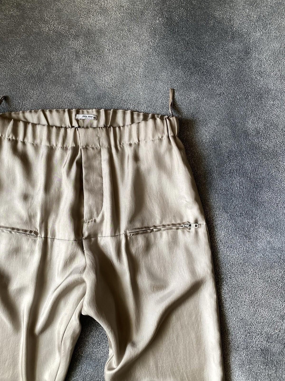 Miu Miu Fall 2007 Miu Miu Runway Satin Front Double Pocket Pants Size US 30 / EU 46 - 5 Thumbnail