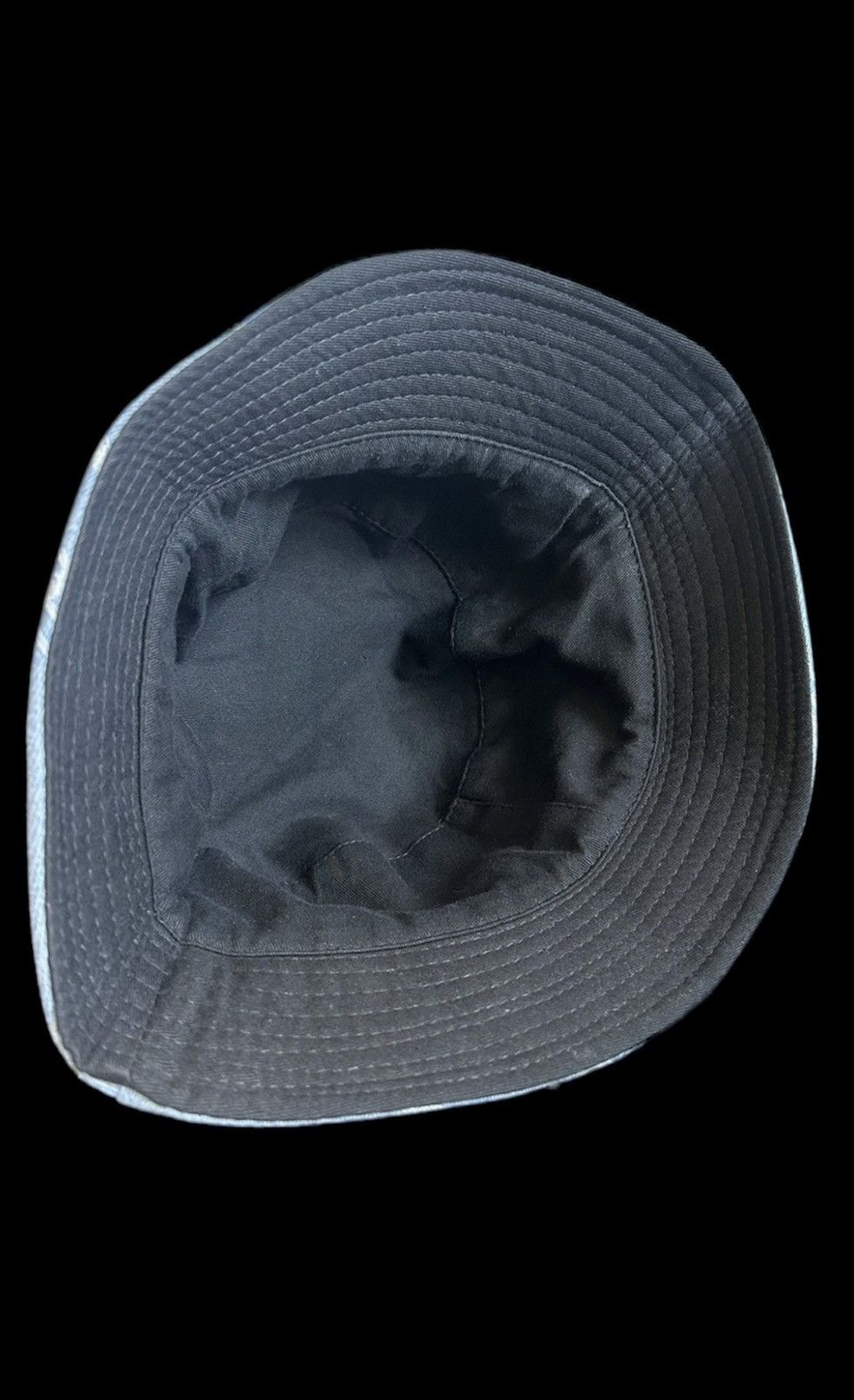 Designer Distressed Currency Denim Bucket Hat Size ONE SIZE - 3 Thumbnail