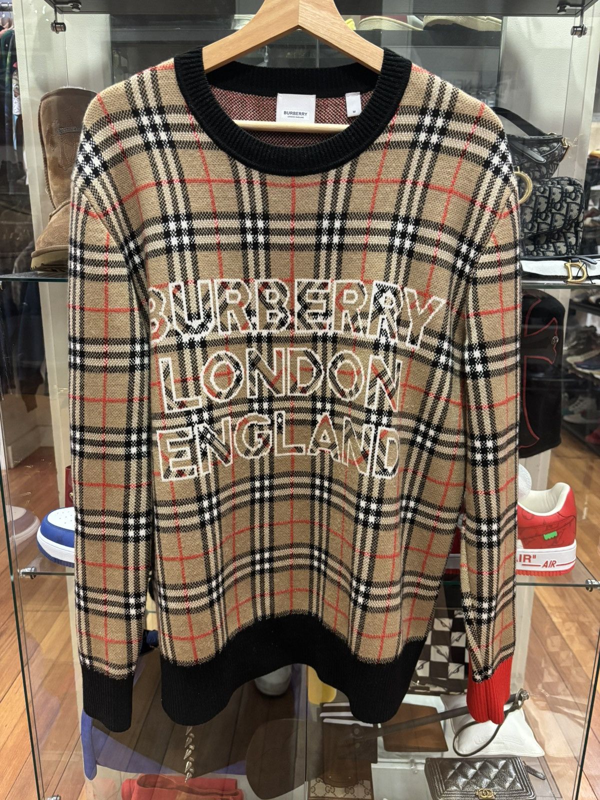 Burberry Burberry Knit Plaid Sweater Size US M / EU 48-50 / 2 - 1 Thumbnail