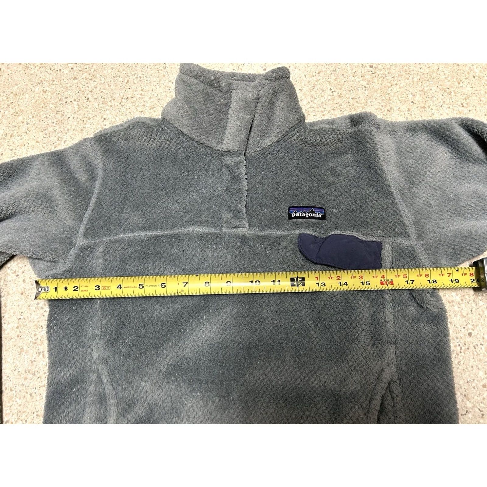 Patagonia Patagonia Re-Tool Snap-T Fleece Pullover Women’s Size M Gray Purple Logo Solid Mid-Length Jacket/Coat Long Sleeve Pullover Size M / US 6-8 / IT 42-44 - 7 Thumbnail