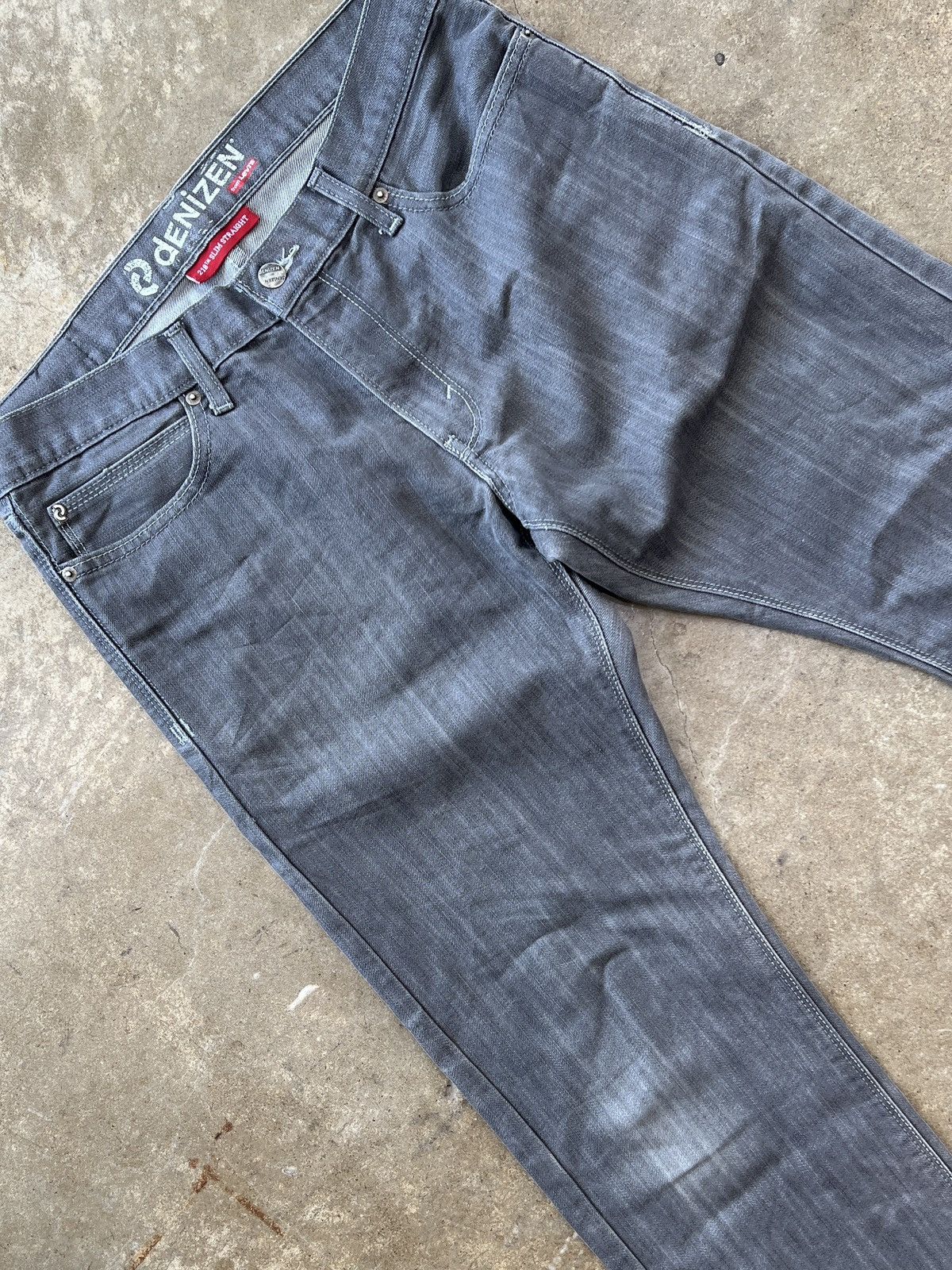 Levi's Levis Denizen 218 Slim Straight Gray Denim 34 x 31 Size US 34 / EU 50 - 1 Thumbnail