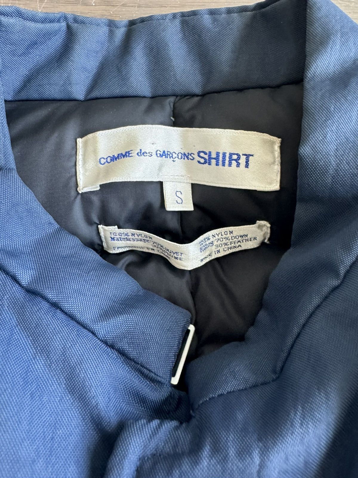 Comme des Garcons Navy Comme Des Garçons Shirt down puffer vest Size US S / EU 44-46 / 1 - 3 Thumbnail
