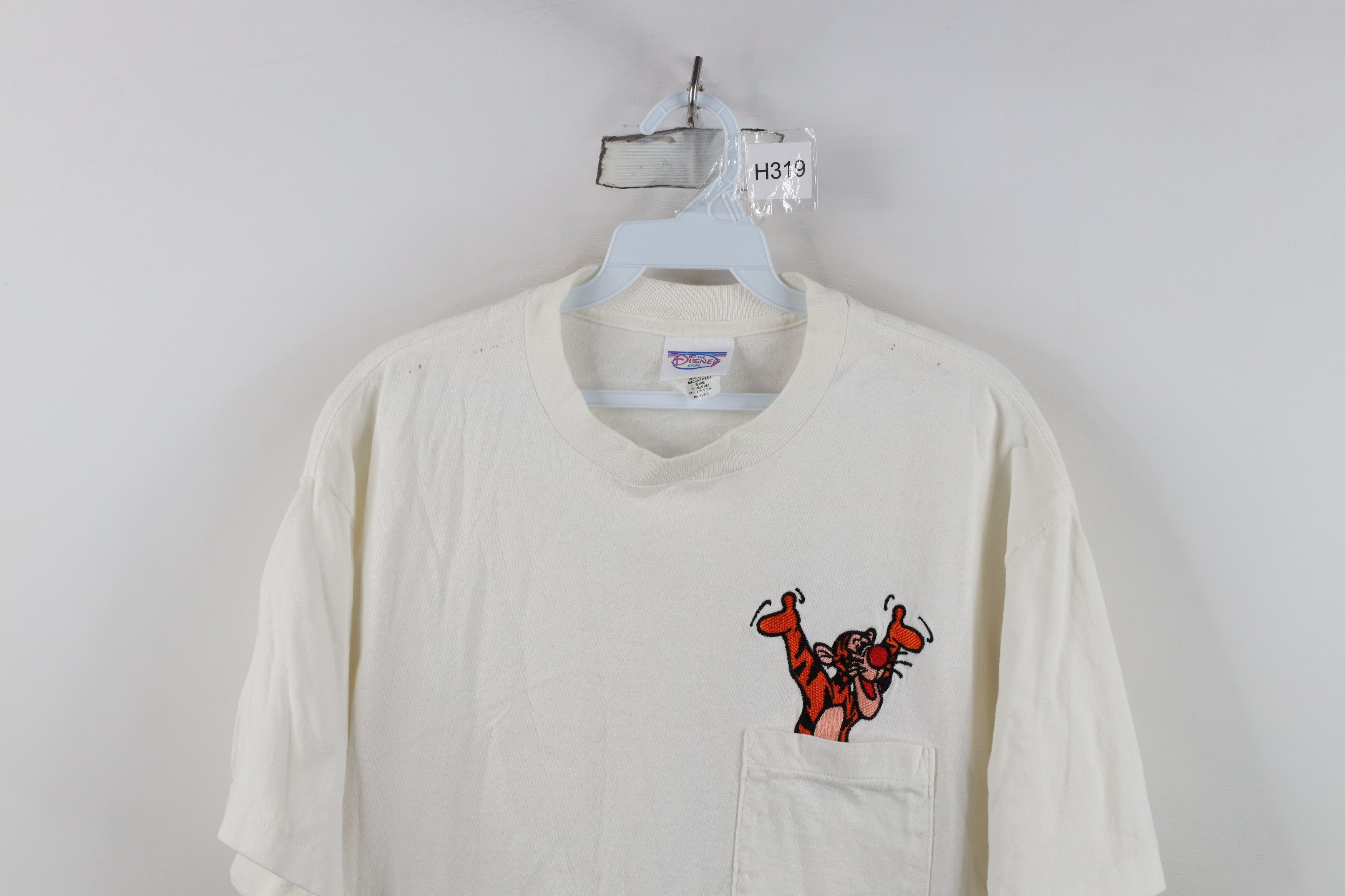 Disney Vintage 90s Disney Winnie the Pooh Tigger Pocket T-Shirt Size US L / EU 52-54 / 3 - 2 Thumbnail