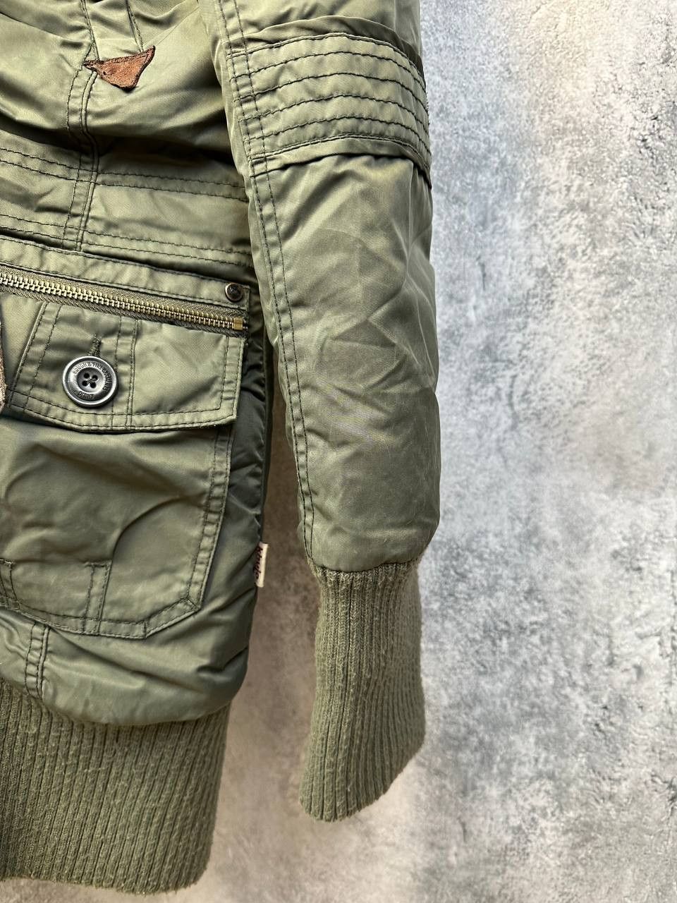 khujo Khujo Cille II Womens Hooded Jacket KHAKI Nylon Zip Fur Size M / US 6-8 / IT 42-44 - 10 Thumbnail