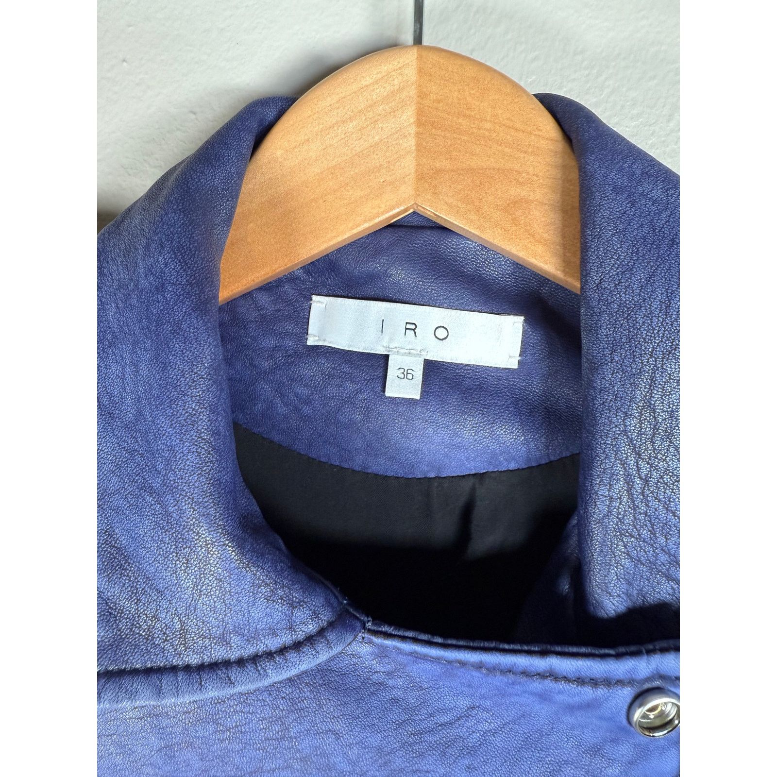 Iro IRO Ashville Lambskin Leather Jacket $1200 size 36/4 US Size S / US 4 / IT 40 - 8 Thumbnail